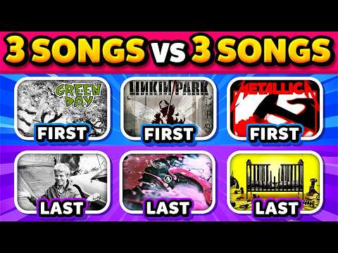 Save One ALBUM per ROCK Bands 🔥🎸 First vs Last (3 songs vs 3 songs)