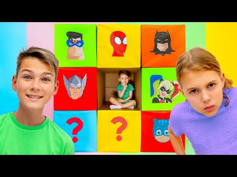 Superhero Surprise Box Battle | Five Kids Challenge