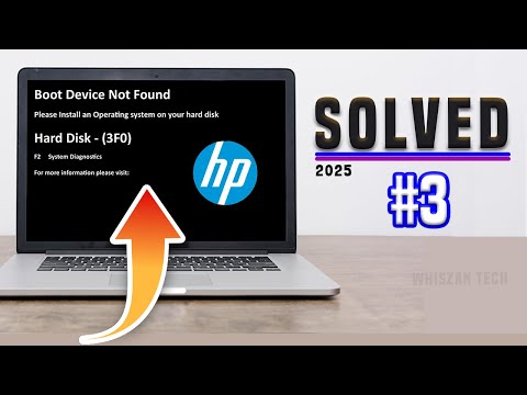 How To Fix No Boot Device Found On HP Laptop | Fix Boot Device Not Found Hard Disk 3F0 Error.