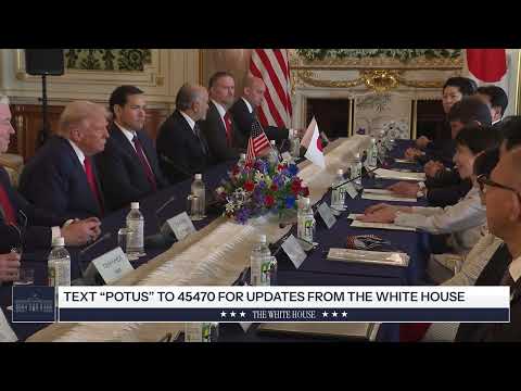 President Trump Participates in an Extended Bilateral Meeting with the Prime Minister of Japan