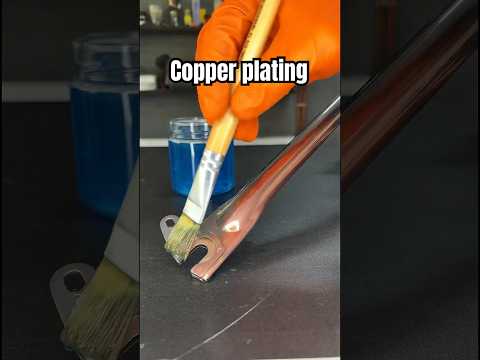 Electroless copper plating #copper #chemistry #satisfying