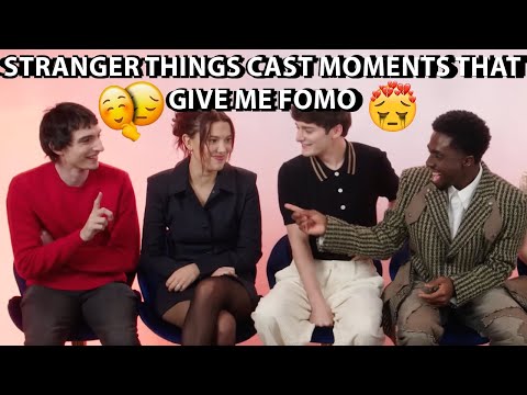 stranger things cast moments that give me fomo 🤡