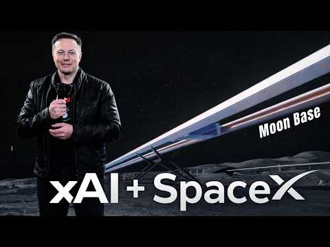 Elon Musk Reveals xAI's Massive Growth + SpaceX Merger & Lunar Base