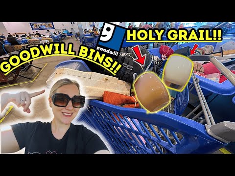 Lets GO To Goodwill BINS! We FINALLY FOUND ✨A Holy GRAIL!✨Thrift With Me For 50+ POUNDS! +HAUL!