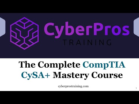 Welcome to the CompTIA CySA+ Mastery Course