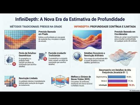 InfiniDepth vs DepthAnything: mais detalhe em 4K (Synth4K)