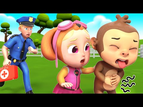 Police at the Farm 🚔🐄 | Learn Safety Tips for Kids | Rosoo Nursery Rhymes