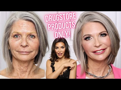 Makeup for Mature Women using ONLY Inexpensive Drugstore Products