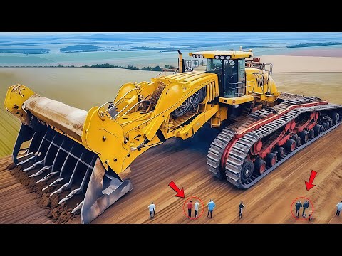 Extreme Heavy Chainsaw Cutting & Monster Stump Removal Excavators #19 l Giant Machines