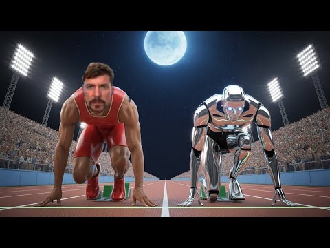 World's Fastest Man VS World's Fastest Humanoid Robot