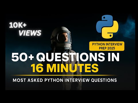 50+ Most Asked Python Interview Questions | Python Interview Questions & Answers Explained🔥 !