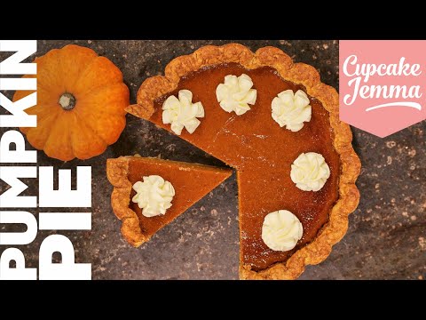 Classic Pumpkin Pie from Scratch! | Full Recipe & Tutorial | Cupcake Jemma