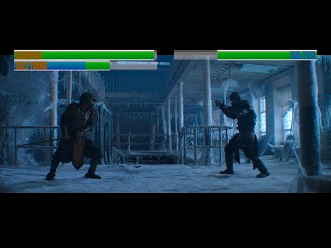 Scorpion and Cole Young vs SubZero (Double Feature)...with healthbars