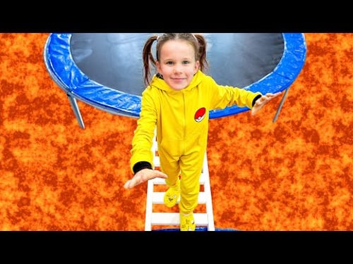 Vania Mania Kids leger Gulvet er lava – trampolin-udgave!