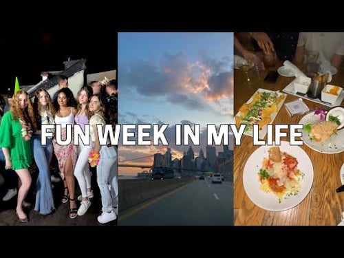 Week In My Life! | rooftop party, filming, + getting my life together