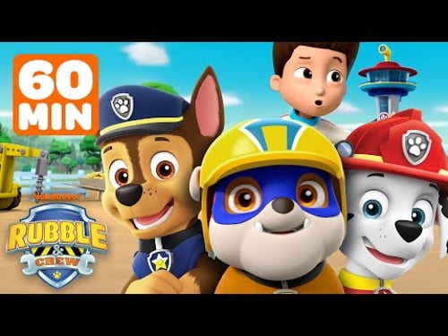 PAW Patrol Rubble to the Lookout Tower! w/ Marshall, Chase, Rocky | 1 Hour | Rubble & Crew