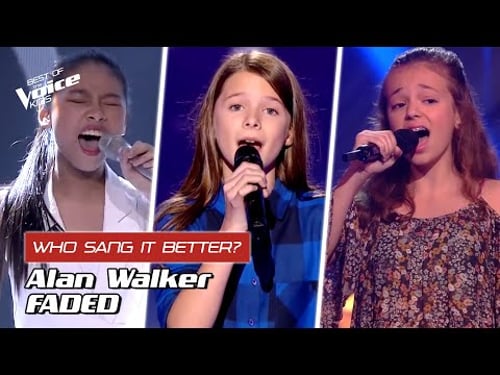 Who sang Alan Walker's "Faded" better? đ” | The Voice Kids