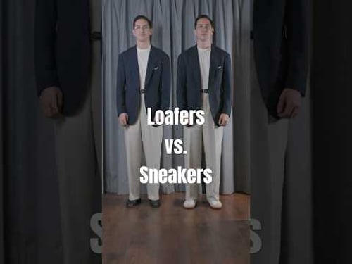 Shoes can make or break an outfit. What’s your opinion on sneakers vs. loafers?