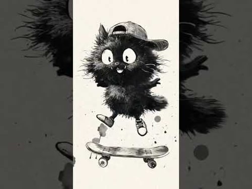 Skateboard Cat Goes Basket Case! π₯ #music #punkrock #ViralShorts #FYP #ForYouPage #GreenDay