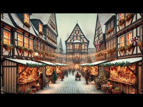 Рождественская атмосфера в Кведлинбург (Германия)