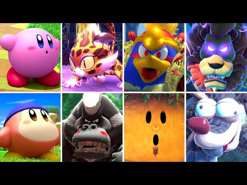 Kirby and the Forgotten Land - All Bosses (2 Player)