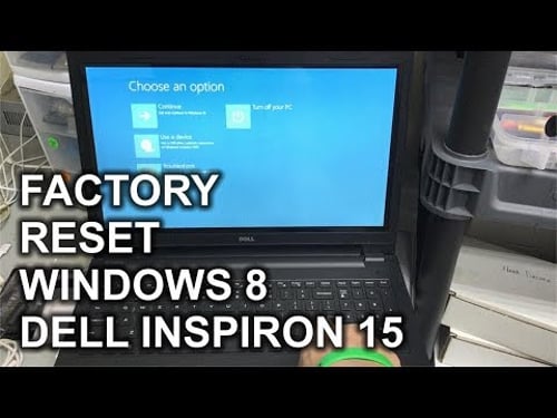 How to ║ Restore Reset a Dell Inspiron 15 P40F to Factory Settings ║ Windows 8