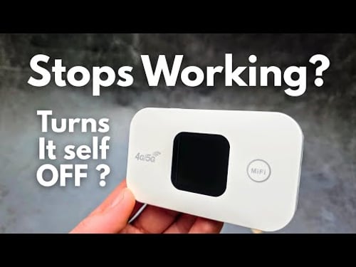 FIX - 4G/5G MiFi Portable WiFi Router - Stops Working / Turns Itself Off? Crashes or Shuts Down?