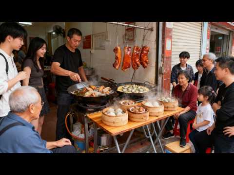 Chinese Street Food/Teochew Food/Food in China/Street Food/Guangdong/Pork Knuckle Rice/Kway Chap