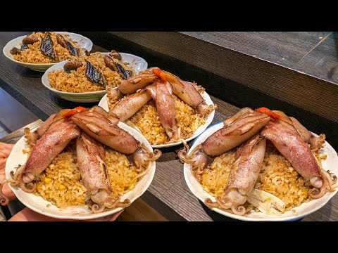 Sells 300 Orders a Day! Squid Fried Rice, Eel Fried Rice & Eel Noodles (每日賣出300份!火爆小卷炒飯, 鱔魚炒飯, 鱔魚意麵)