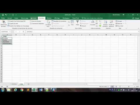 Excel: validation liste qui s'étend automatiquement