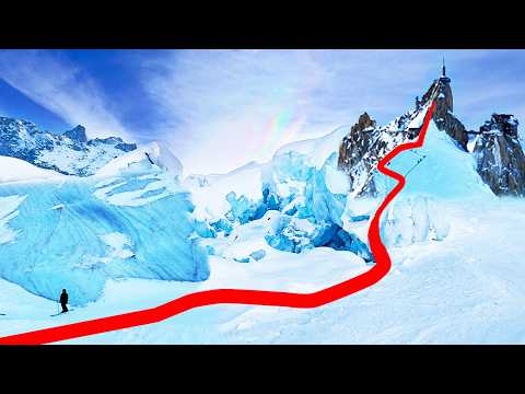 World’s Longest Ski Run — Dangerous Glacier Route (23KM) at Vallée Blanche (Chamonix)