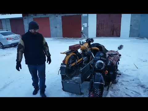 Cargo module for the Ural motorcycle