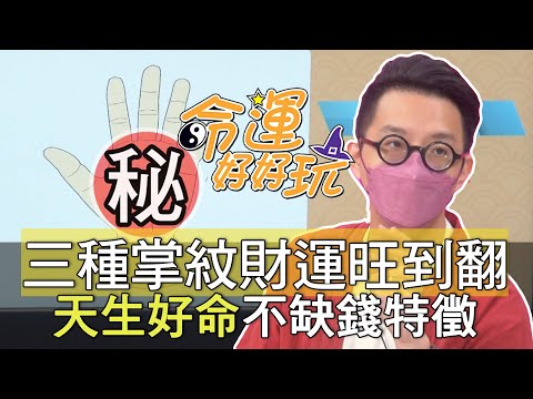 【精華版】三種掌紋財運旺到翻!天生好命不缺錢特徵!