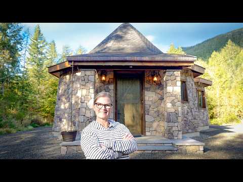 Her stone cabin is a replica from Harry Potter & the inside is spectacular