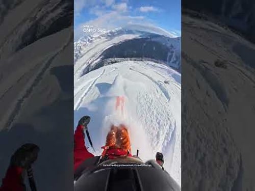 Total immersion. You’re "flying down" the mountain❄️| Osmo 360