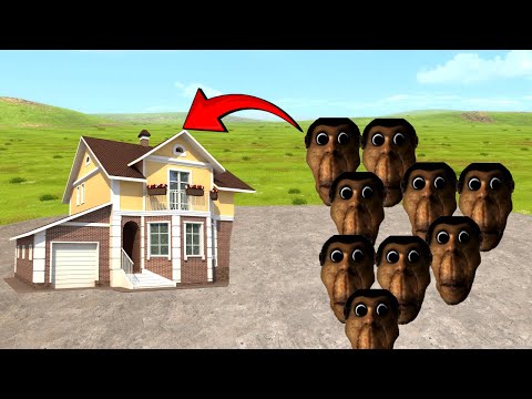 OBUNGA FAMILY NEXTBOTS VS HOUSE IN GARRY'S MOD !