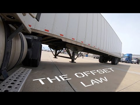 Truck Backing Ep1 The Offset Law - What experienced Truck Drivers know that most beginners don't.