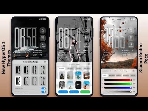 3 New HyperOS 2 control centre Themes for Xiaomi,Redmi,Poco | 3 Best HyperOS 2 Themes
