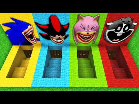 SURVIVAL IN BASEMENT SHIN SONIC TAPES BABA CHOPS in Minecraft Poppy Playtime 4 Gameplay