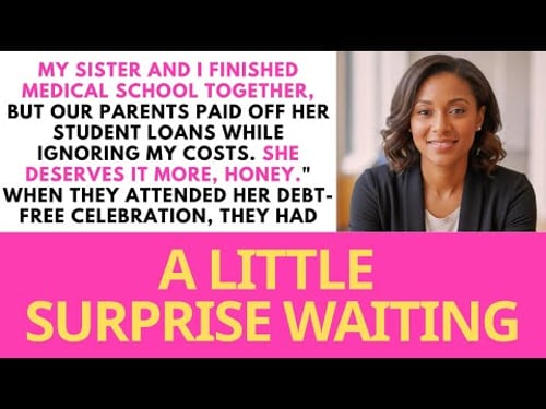 My Sister And I Finished Medical School Together, But Our Parents Paid Off Her Student Loans While..