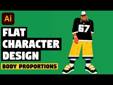 Flat Character Design | Illustrator Tutorial for Beginners (Proportion Tips)