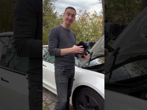 The REAL cause of the cabin smell in a Tesla Model 3 #diy #tesla