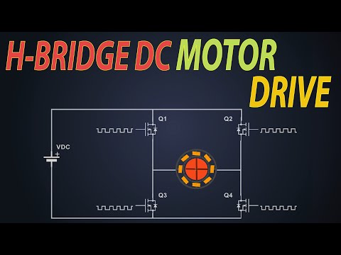 H bridge DC Motor control | Bipolar drive | Unipolar Drive | H bridge Motor driver using MOSFET