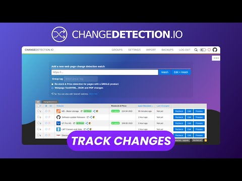 ChangeDetection: Free Open Source Website Monitoring and Alert Tool