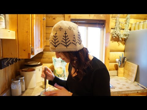 Alaska Homestead How To | Tallow Candles, Canning & Sourdough | Staying Warm at The Cabin