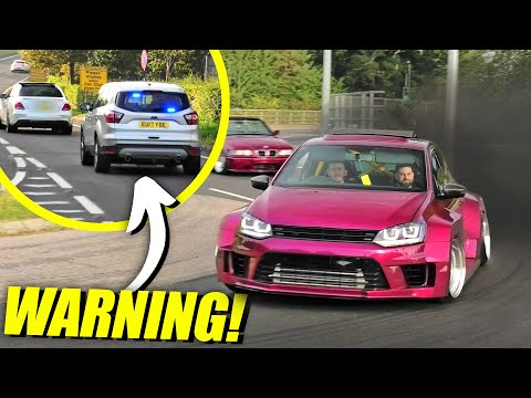 German Cars vs. UNMARKED Police Arriving at a Car Show!