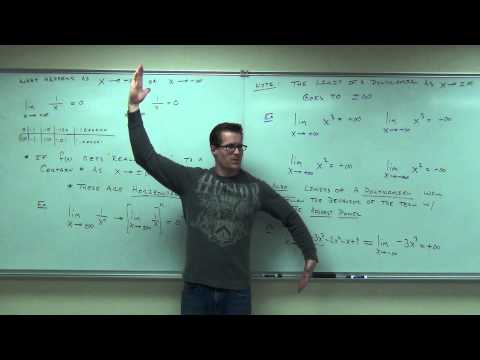 Calculus 1 Lecture 3.5: Limits of Functions at Infinity
