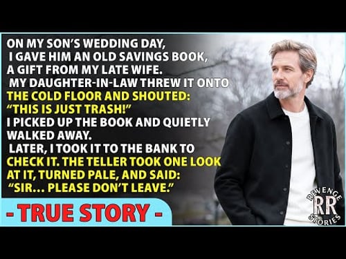 My Daughter-in-Law Mocked My Savings Book at My Son’s Wedding — Until the Bank Revealed the Balance.