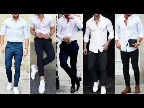 Casual Outfits With White Shirt for Men | White Shirt Outfits | White Shirt Men's Fashiรณn