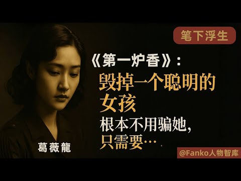 深度解读张爱玲《第一炉香》:一个女人是如何一步一步变“坏”的?(#张爱玲#张爱玲小说#第一炉香#葛薇龙#第一炉香#第一炉香解说#女性成长)